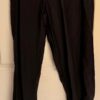 GK WARM UP ADULT X-LARGE BLACK CRINKLE NYLON GYMNASTICS CHEER ATHLETIC PANTS XL - Image 2
