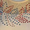 GK LADIES X-SMALL LgSLV WHITE SPARKLE MESH RED/BLUE JA GYMNASTS DANCE LEOTARD XS - Image 2