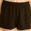 GK MICRO MINI ADULT LARGE BLACK WORKOUT SHORTS JEWEL LOGO GYM CHEER DANCE SZ L