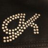 GK MICRO MINI ADULT LARGE BLACK WORKOUT SHORTS JEWEL LOGO GYM CHEER DANCE SZ L - Image 2