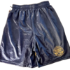 SOFFE GK YOUTH LARGE NAVY MESH POLYESTER LONG LOGO ATHLETIC RUNNING SHORTS SZ L