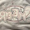 GK CHEER LOGO GIRLS LARGE GRAY SWEATSHIRT HOODIE WHITE RED BLUE SPARKLE SZ L - Image 7