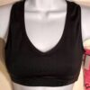 GK DANCE SPORTS TOP ADULT LARGE BLACK SYLKTECK TECHMESH  RACERBACK AL NWT!