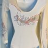 GK LADIES X-SMALL LgSLV WHITE SPARKLE MESH RED/BLUE JA GYMNASTS DANCE LEOTARD XS - Image 8