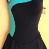 GK NAVY MICROTECH ICE FIGURE SKATE ADULT X-SMALL SLVLS PERFORMANCE DRESS Sz AXS