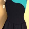 GK NAVY MICROTECH ICE FIGURE SKATE ADULT X-SMALL SLVLS PERFORMANCE DRESS Sz AXS - Image 2