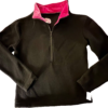 GK BLACK FLEECE ICE SKATE PULLOVER ADULT SMALL CONTRAST PINK VELVET COLLAR SZ S - Image 7