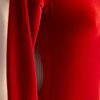 GK LgSLV LADIES SMALL CLASSIC SOLID RICH RED VELVET GYMNASTS DANCE LEOTARD Sz AS - Image 2