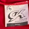 GK LgSLV LADIES SMALL CLASSIC SOLID RICH RED VELVET GYMNASTS DANCE LEOTARD Sz AS - Image 6
