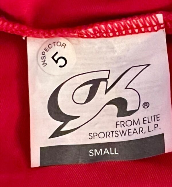 GK LgSLV LADIES SMALL CLASSIC SOLID RICH RED VELVET GYMNASTS DANCE LEOTARD Sz AS - Image 6