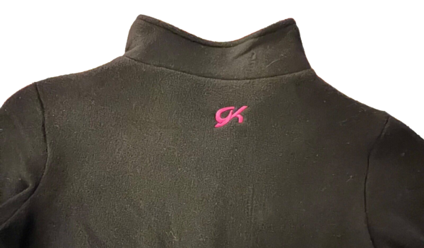 GK BLACK FLEECE ICE SKATE PULLOVER ADULT SMALL CONTRAST PINK VELVET COLLAR SZ S - Image 9