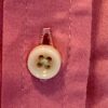 TALBOTS STRETCH CORAL LADIES SMALL BUTTON UP COLLAR 3/4 SLV BLOUSE Sz S EUC! - Image 2