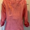 TALBOTS STRETCH CORAL LADIES SMALL BUTTON UP COLLAR 3/4 SLV BLOUSE Sz S EUC! - Image 4