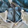 GK BLUE PEWTER IRIDESCENT ADULT LARGE GYMNASTIC ALL SPORT WARM UP JACKET Sz L - Image 8