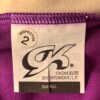 GK FIGURE SKATE GRAPE VELVET ADULT SMALL SLVLS BLACK FOIL RACERBACK DRESS AS - Image 6