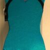 GK Elite Seaglass Sparkle Black Velvet Gymnastic Leotard Size AS - Image 2