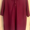 GRAND SLAM PERRY ELLIS MENS XX-LARGE SSLV BURGUNDY POLO GOLF SHIRT Sz XXL EUC!