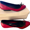 HOBBS UK Women's Shoes Court Size EUR 38 US  RED LEATHER BLACK PATENT TRIM EUC! - Image 4
