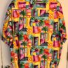 CINTAS MENS 2X-LARGE BRIGHT COLORFUL TROPICAL ISLAND THEME SSLV COTTON SHIRT 2XL - Image 4