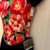 GK ICE FIGURE SKATE DRESS ADULT SMALL VELVET CAP SLV MATTE TRICOT FLORAL AS NWT! - Image 10