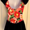 GK ICE FIGURE SKATE DRESS ADULT SMALL VELVET CAP SLV MATTE TRICOT FLORAL AS NWT! - Image 11