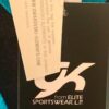 GK Elite Seaglass Sparkle Black Velvet Gymnastic Leotard Size AS - Image 7