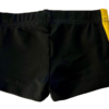 GK CHEER CHILD SMALL MICRO MINI BLACK NYLON YELLOW MESH GYM WORKOUT SHORTS SZ S - Image 4