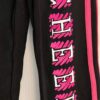 GK "CHEER" GRAPHIC GIRLS SMALL BLACK COTTON/SPANDEX PINK TRIM FOLD WAIST Sz CS - Image 3