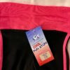 GK "CHEER" GRAPHIC GIRLS SMALL BLACK COTTON/SPANDEX PINK TRIM FOLD WAIST Sz CS - Image 11
