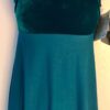 GK GREEN VELVET FIGURE SKATE LADIES SMALL SLVLS CREPE EMPIRE SLIP DRESS Sz AS
