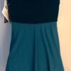 GK GREEN VELVET FIGURE SKATE LADIES SMALL SLVLS CREPE EMPIRE SLIP DRESS Sz AS - Image 7