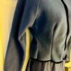 GK ICE SKATE FITTED JACKET UNISEX ADULT X-SMALL NAVY FLEECE VELVET TRIM ZIP XS - Image 3
