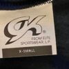 GK ICE SKATE FITTED JACKET UNISEX ADULT X-SMALL NAVY FLEECE VELVET TRIM ZIP XS - Image 9