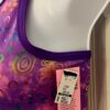 GK JAZZ DANCE CHEER ADULT MEDIUM PURPLE PINK TIE DYE FOIL PRINT TANK CROP TOP M - Image 5