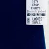 GK DANCE LADIES SMALL ROYAL SMOOTH VELVET CROP CAPRI TIGHTS GYM  Sz AS NWT! - Image 3