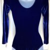 GK LgSLV LADIES SMALL CLASSIC SOLID BLUE VELVET GYMNASTS DANCE LEOTARD Sz AS - Image 10