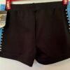 CHEER DANCE ADULT SMALL GK MICRO MINI JEWELED WORKOUT SHORTS BLUE BLACK Sz AS - Image 2