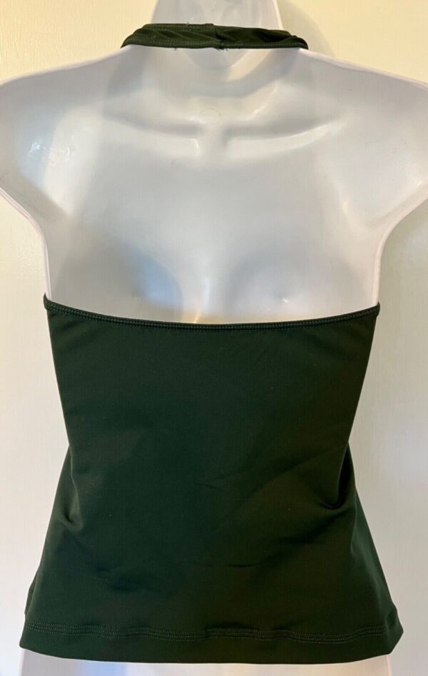 GK DANCE CHEER LADIES SMALL GREEN DRY TECH NYLON/SPANDEX HALTER TOP Sz AS NWT - Image 5