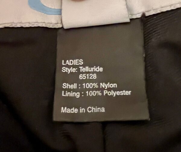 OBERMEYER TELLURIDE JEAN PANT LADIES SIZE 8 BLACK NYLON/POLYESTER SNOW/SKI PANTS - Image 10