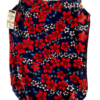 GK GREEN CHILD X-SMALL NAVY RED FLORAL PRINT VELVET GYMNASTDANCE TANK LEOTARD XS - Image 9
