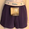 GK COTTON LADIES MEDIUM SKATE GODDESS GLITTER PRINT PURPLE BOXER SHORTS Sz AM - Image 2