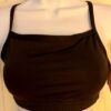 GK ELITE CHEER DANCE SPORTS TOP ADULT SMALL BLACK SYLKTECH V-BACK GK LOGO Sz AS