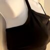 GK ELITE CHEER DANCE SPORTS TOP ADULT SMALL BLACK SYLKTECH V-BACK GK LOGO Sz AS - Image 2