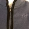 GK NAVY ADULT LARGE POLYESTER FLEECE VELVET TRIM FRONT ZIP SKATE GYM Sz AL NWT! - Image 2