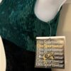 GK ADULT X-LARGE GREEN & BLACK RIBBED VELVET GYMNASTIC DANCE TANK LEOTARD SZ XL - Image 3