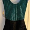 GK ADULT X-LARGE GREEN & BLACK RIBBED VELVET GYMNASTIC DANCE TANK LEOTARD SZ XL - Image 4