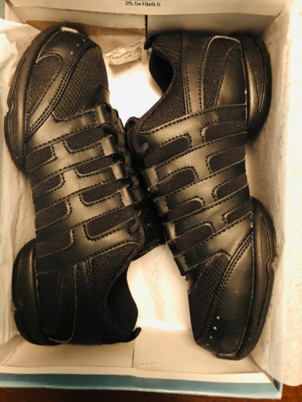 LEO'S DANCE SNEAKER ADULT 6.5 NRG BLACK LITE WT #LS5100L HIP-HOP JAZZ AD 6.5 NIB - Image 5