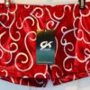 GK MICRO MINI CHEER ADULT SMALL LOW RISE RED SILVER FOIL WORKOUT SHORTS Sz AS - Image 3