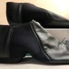 Leo's 7018 Black Adult Size 9.5M (Fits W 6.5) Leather Gioflex Slip On Jazz Boot