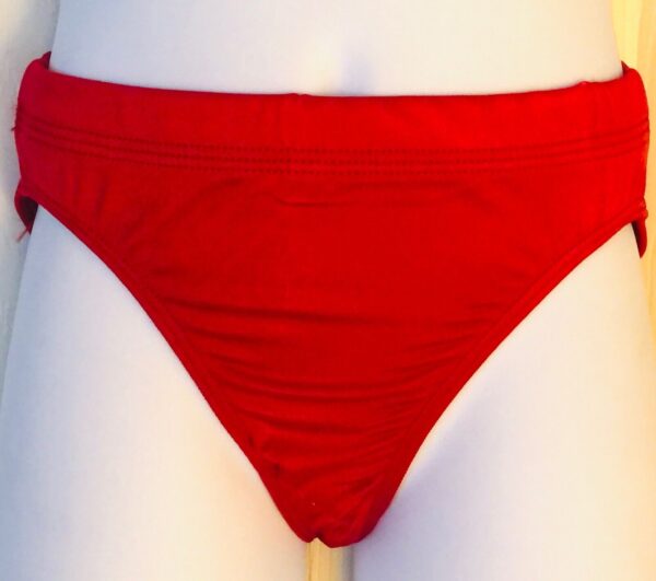 GK HIGH RISE TRADITIONAL CUT CHILD SMALL RED GYMNASTICS BRIEFS #1409 Sz CS NWT